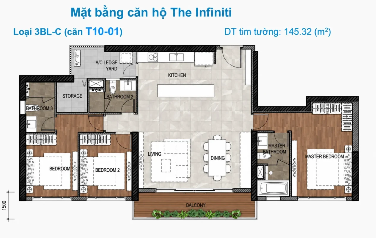 Mặt Bằng The Infiniti Riviera Point Quận 7 – Layout T9, T10, T11, T12 14 Kiểu nhà Tháp T10 Infiniti Quận 7