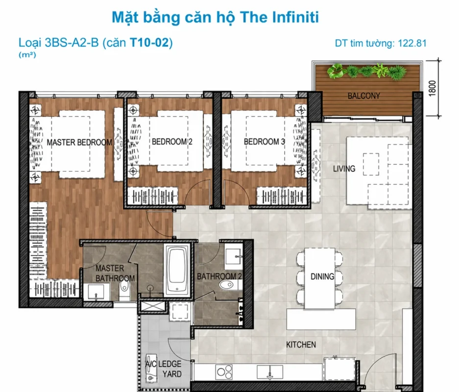 Mặt Bằng The Infiniti Riviera Point Quận 7 – Layout T9, T10, T11, T12 16 Kiểu nhà Tháp T10 Infiniti Quận 7
