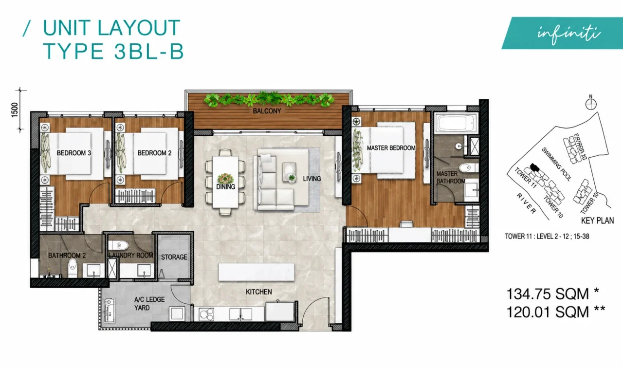 Mặt Bằng The Infiniti Riviera Point Quận 7 – Layout T9, T10, T11, T12 27 Kiểu nhà Tháp T11 Infiniti Quận 7
