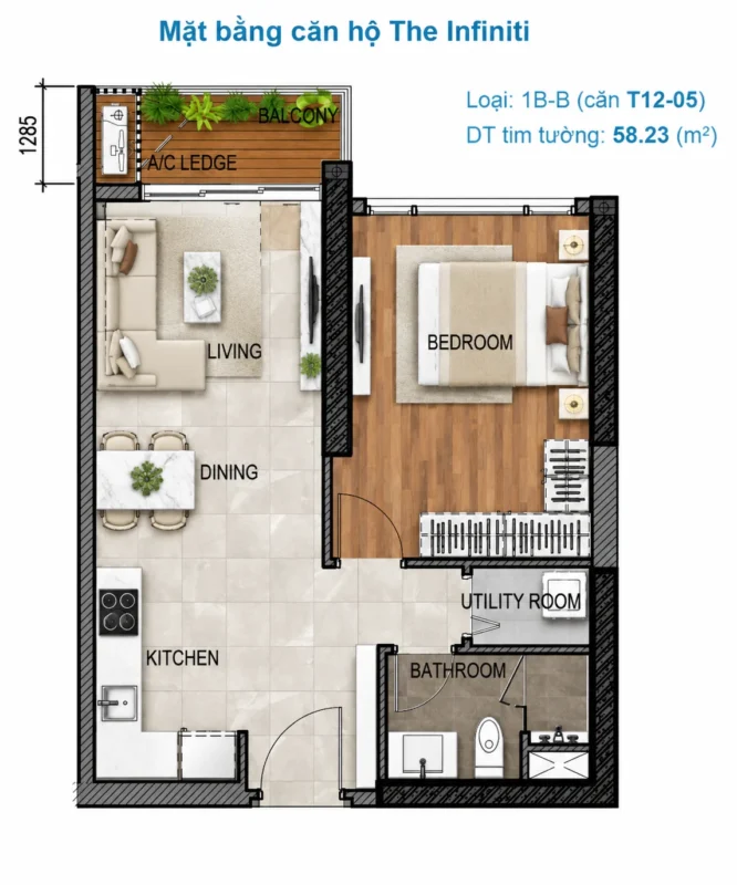 Mặt Bằng The Infiniti Riviera Point Quận 7 – Layout T9, T10, T11, T12 34 Kiểu nhà Tháp T12 Infiniti Quận 7