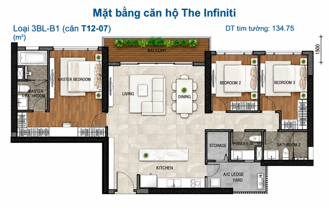 Mặt Bằng The Infiniti Riviera Point Quận 7 – Layout T9, T10, T11, T12 38 Kiểu nhà Tháp T12 Infiniti Quận 7