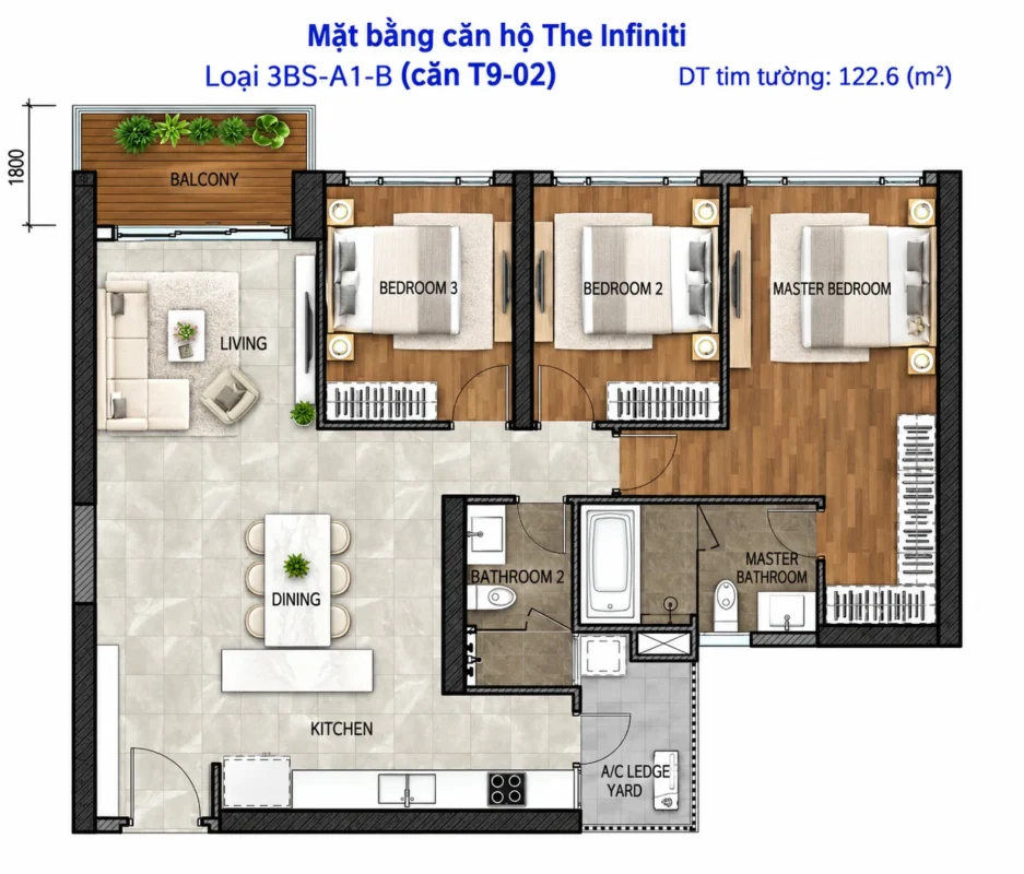 Mặt Bằng The Infiniti Riviera Point Quận 7 – Layout T9, T10, T11, T12 4 Kiểu nhà Tháp T9 Infiniti Quận 7