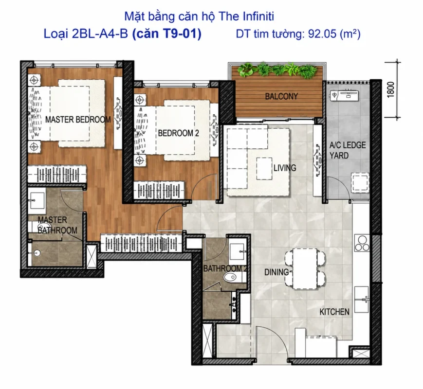 Mặt Bằng The Infiniti Riviera Point Quận 7 – Layout T9, T10, T11, T12 3 Kiểu nhà Tháp T9 Infiniti Quận 7